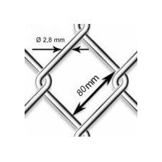 Pletivo oborové Zn - drôt Ø 2,8mm; oko 80mm; výška 180cm