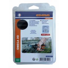 Spony EDMA Omega 20, PVC zelené, Bal. 1000 ks